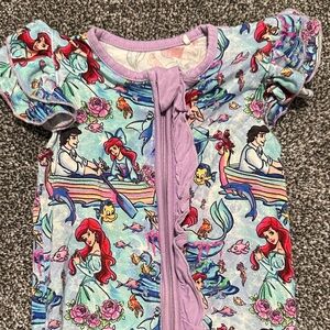 Kids Mermaid Adventure Footie - Purple and Blue